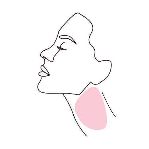 Шия. Передня АБО задня частина на вибір.