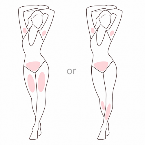 Full Bikini + Underarms + Lower Legs (without knees)
Perfect balance for open outfits and everyday comfort.