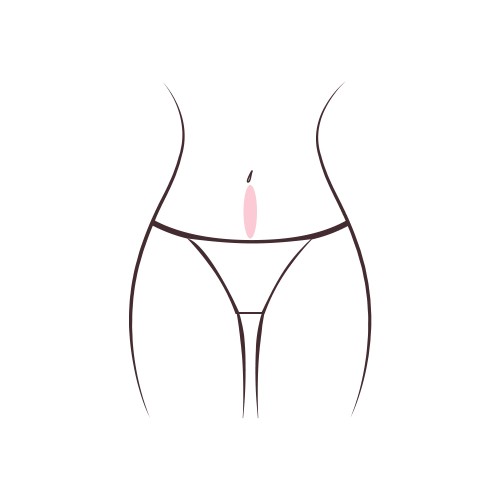 Vertical line below the navel.
Perfect complement to bikini treatments.