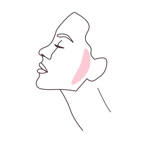 Sideburns (Temple area of the face).