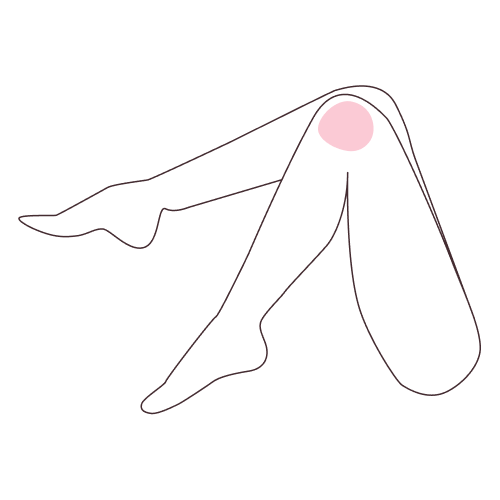 Individual kneecap treatment.